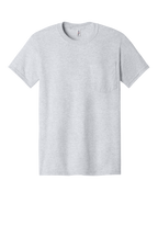 Jerzees 29MP pocket T-shirt Ash front view
