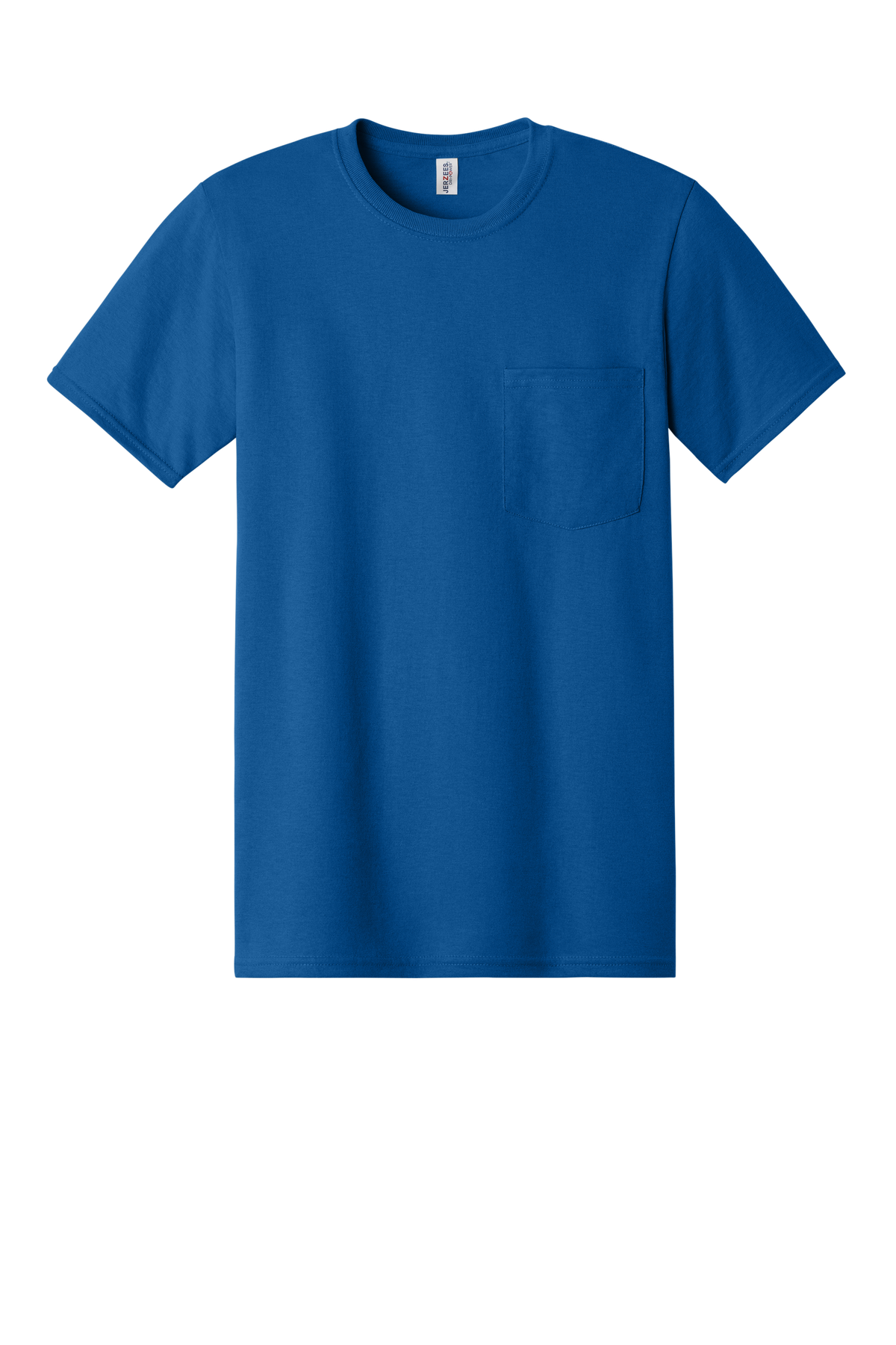 Jerzees 29MP pocket T-shirt Royal front view