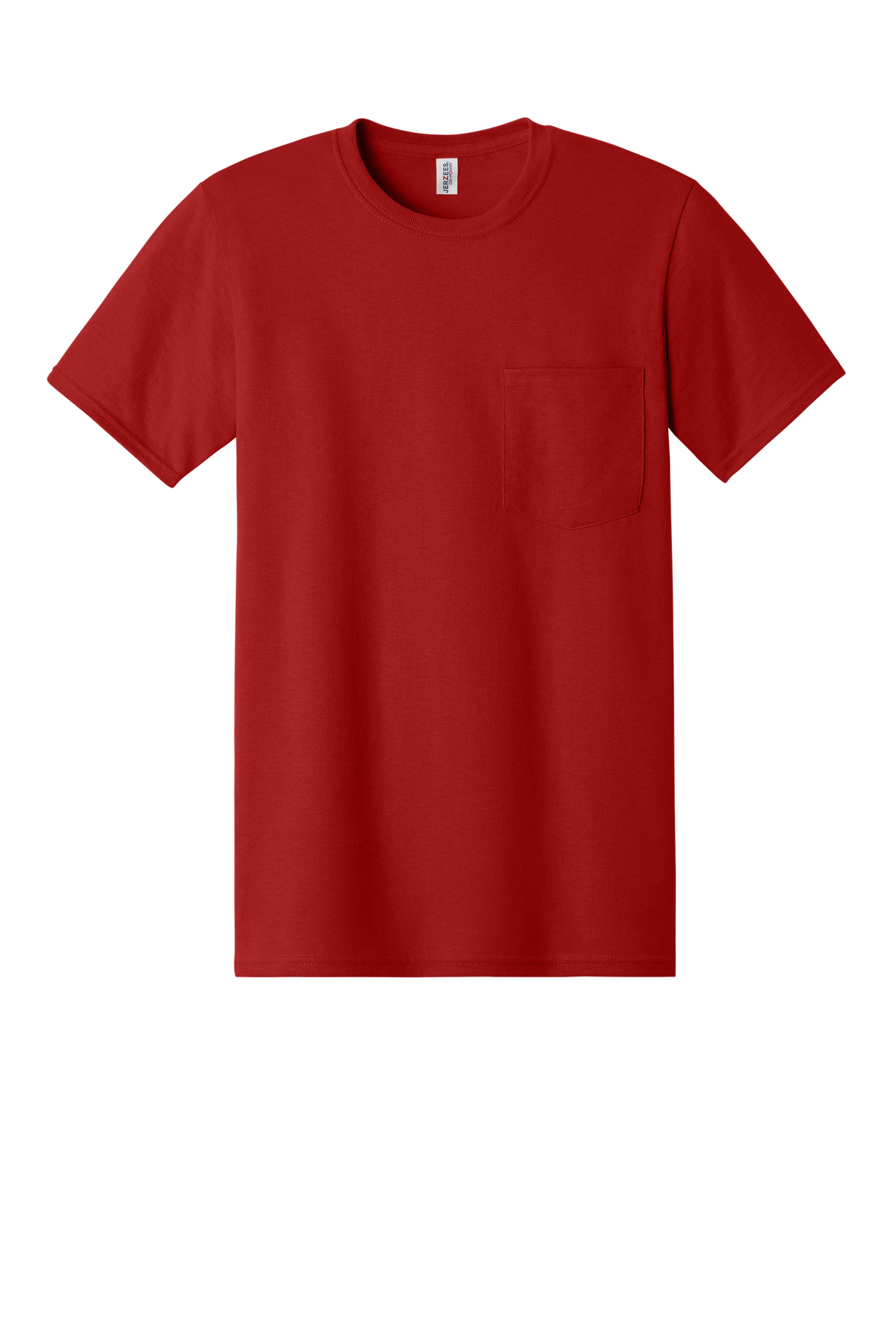 Jerzees 29MP pocket T-shirt True Red front view