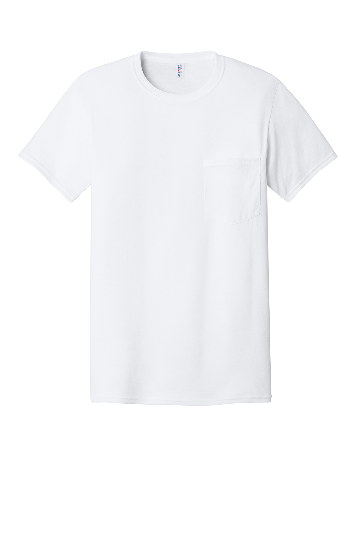 Jerzees 29MP pocket T-shirt White front view